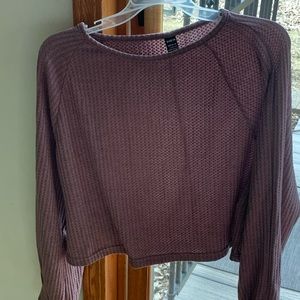 SHEIN waffle texture top